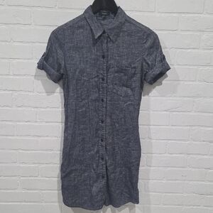 Theory Women's Dark Gray Mini Dress